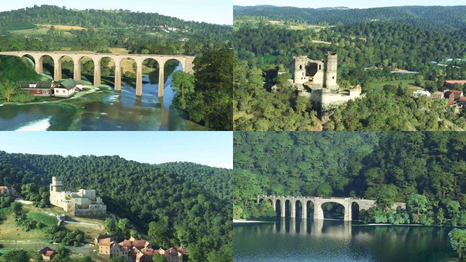 MFS POI VFR pack régional Auvergne Rhône-Alpes